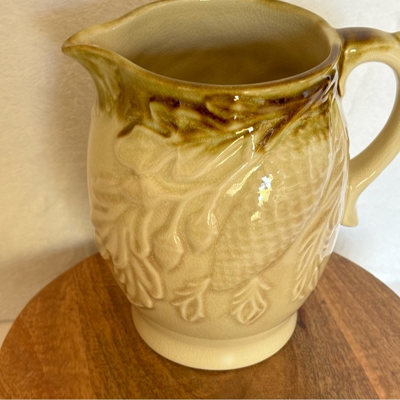 Vintage Harvest Goods Fall Thanksgiving Ceramic Pitcher - Picture 10 of 10